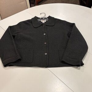 Talbots dark green jacket size medium petite